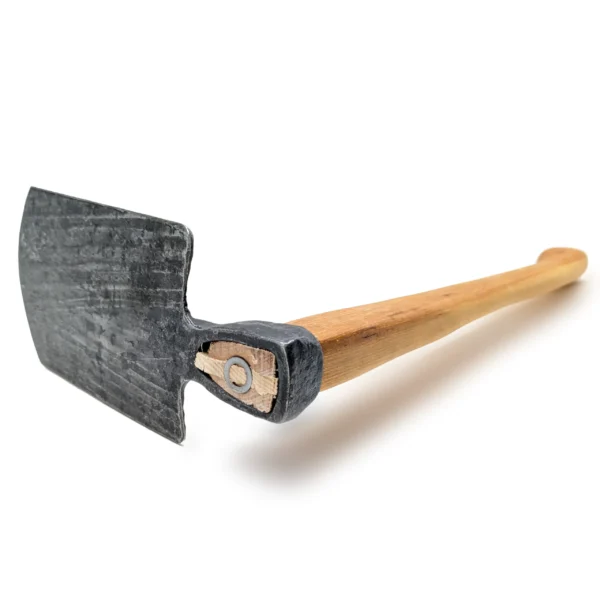 Hammergeschmiedete Krumpholz Handhacke Beetform Nr. 1528 mit 55 cm Eschen-Kuhfußstiel